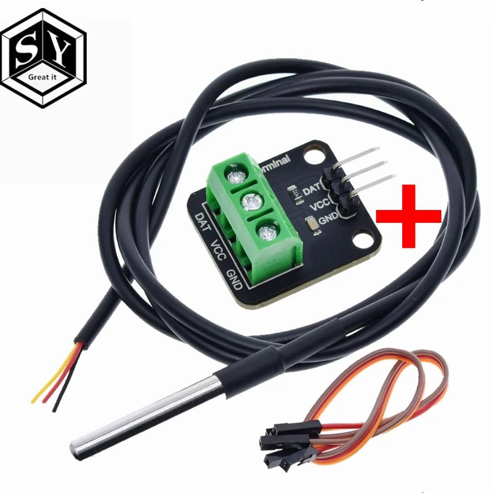 Wasserdicht Digital Temperaturfühler Temperatur Sensor DS18B20 für Arduino 