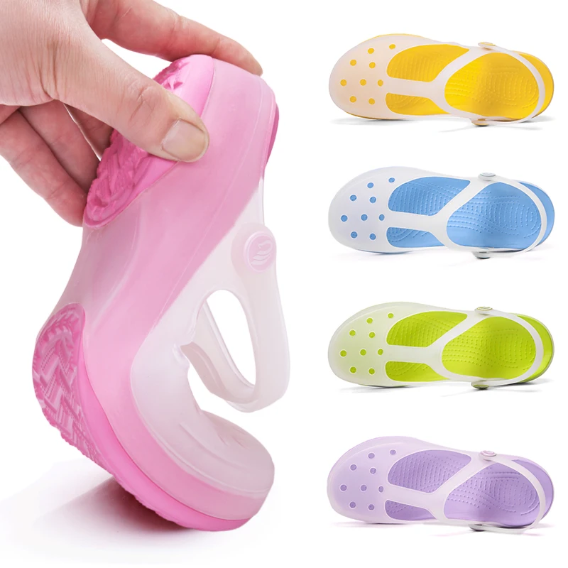 Сандалии женские из ЭВА водонепроницаемая обувь без застежки Классические