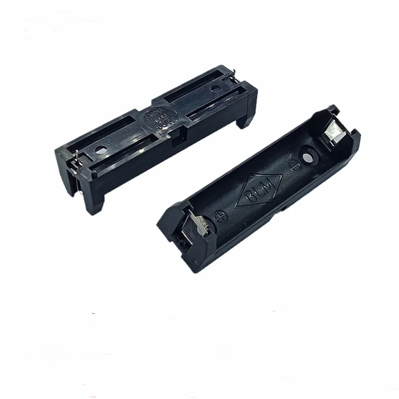 

Black Plastic AA 14500 Size Battery Holder Spring Clip Batteries Storage Case Box With Pin For Soldering Connecting