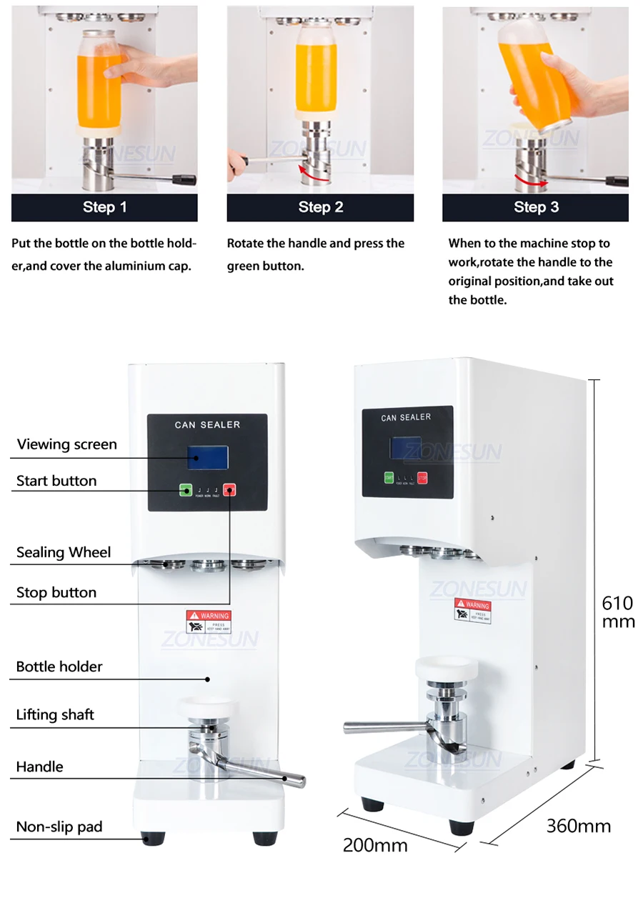 ZONESUN ZS-FK168 Can Seaming Machine