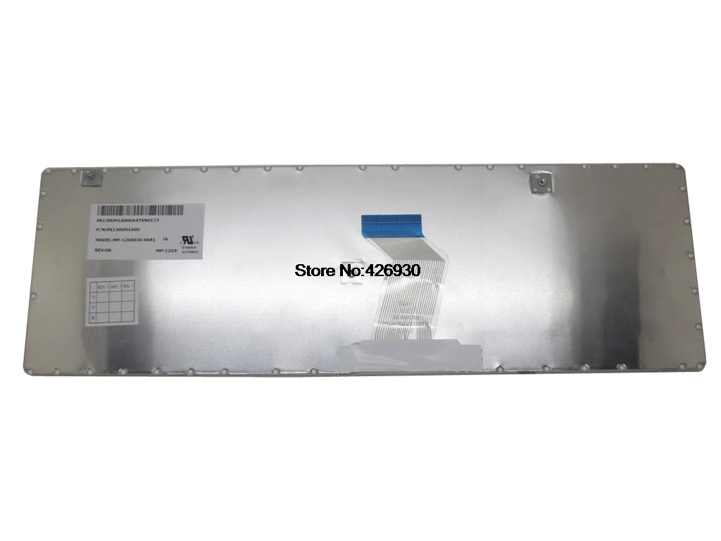 Клавиатура для ноутбука для NEC LaVie E LE150/J MP-12G90J0-6981 PK130UH1A00 японский JP JA белый с рамкой