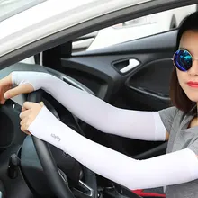 Мужская однотонная рукав спорт бег Велоспорт для гольфа, рыбалки, без пальцев женский баскетбол рукава с манжетами