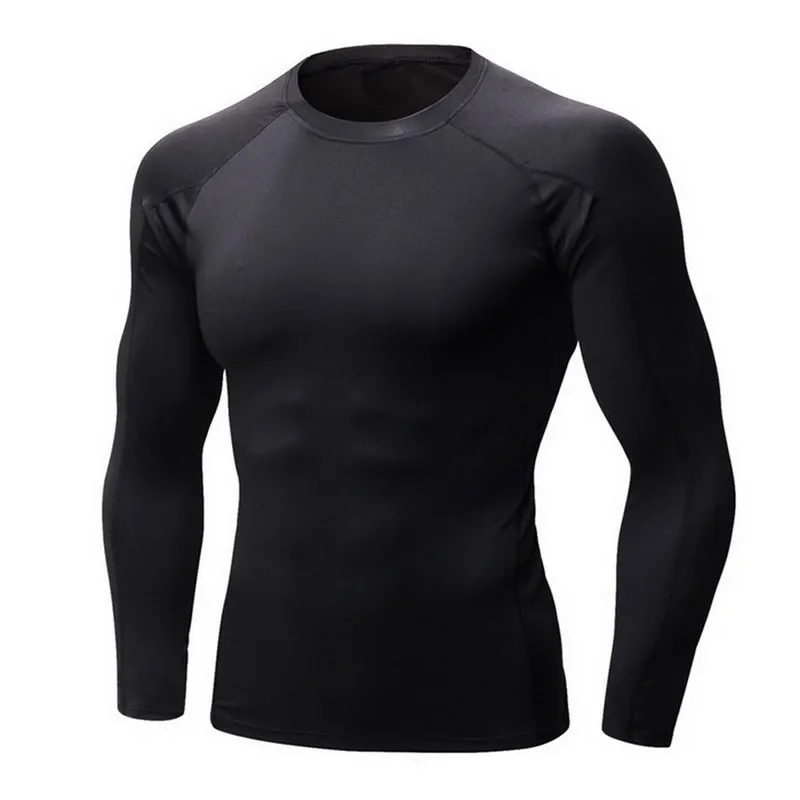 Style 1 Black JODIMITTY Vertvie быстросохнущая Мужская футболка для бега с длинным рукавом, топы для фитнеса для мужчин, компрессионные футболки для похудения - Цвет: Style 1 Black