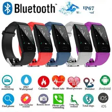 BT 5,0 умный Браслет IP67 Водонепроницаемый Шагомер кровяное давление монитор сердечного ритма Сидячий напоминание наручные часы