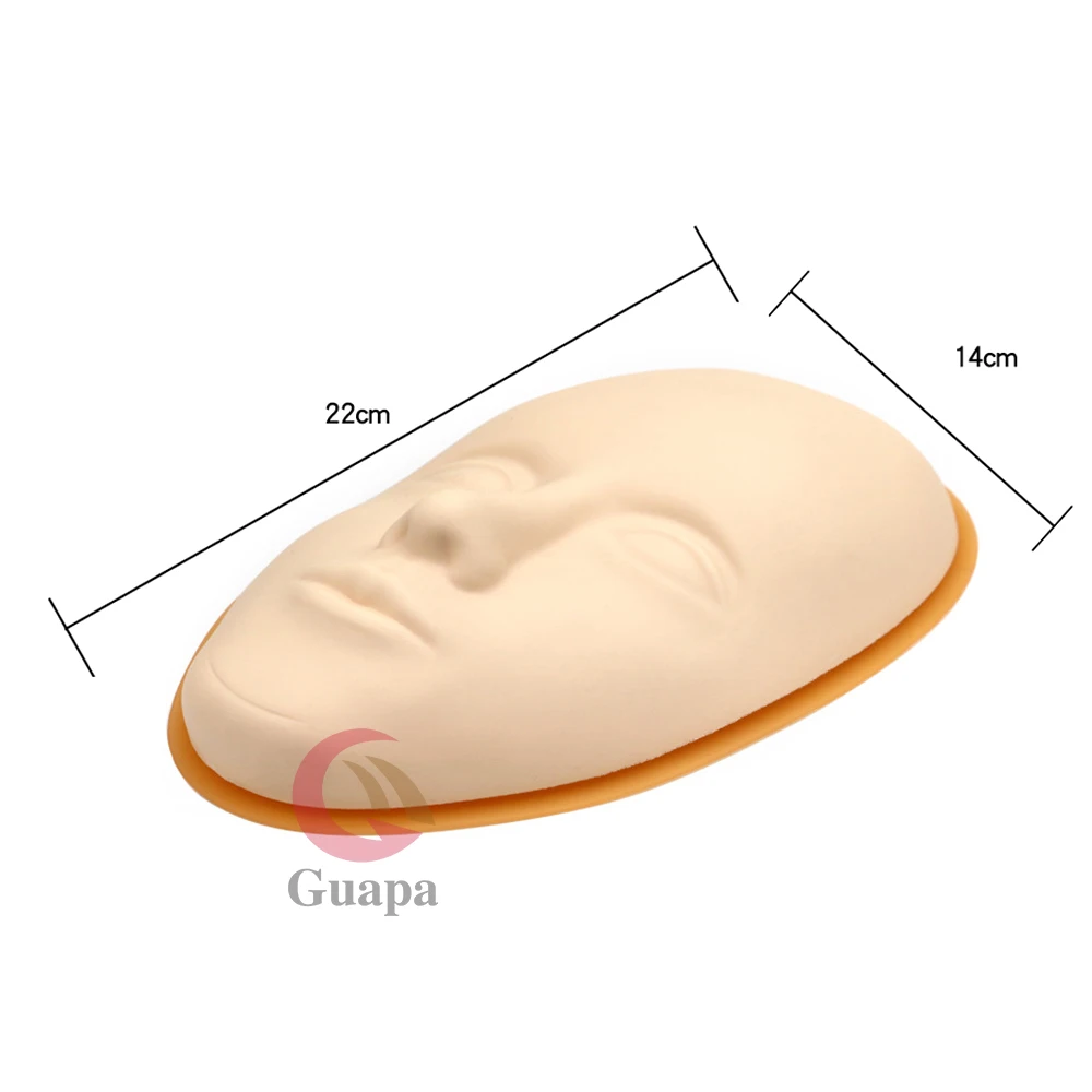5D голова для тренировки татуировки лица силиконовая практика постоянный макияж Татуировка для губ и бровей манекен кожи куклы голова лица