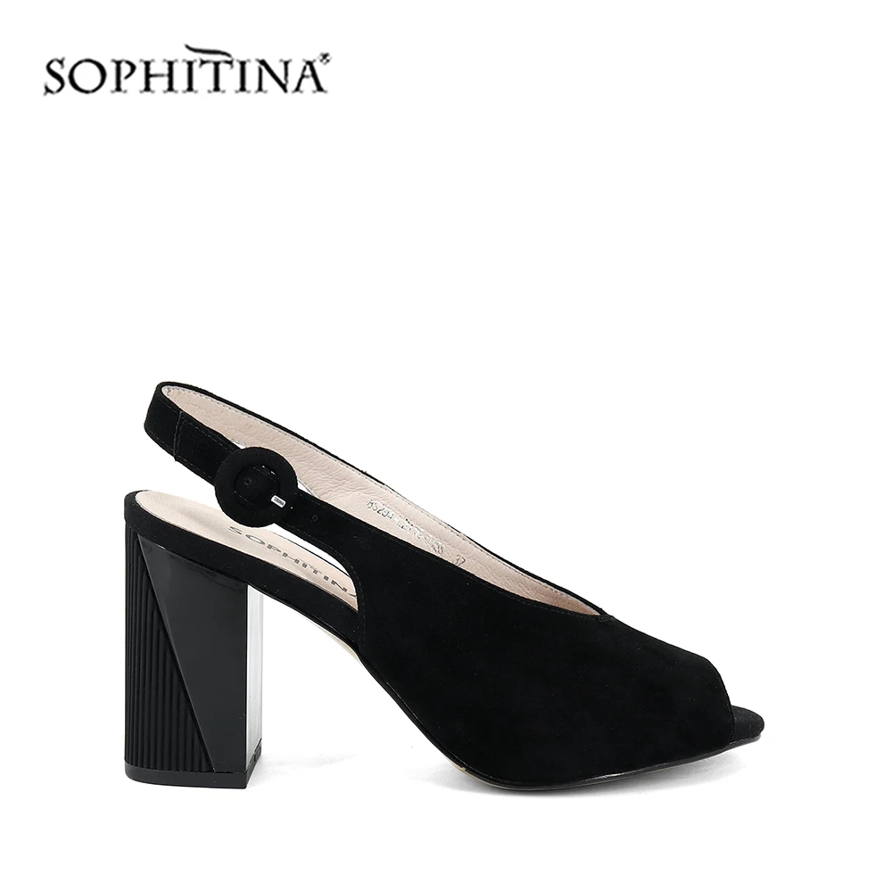 SOPHITINA/однотонные женские босоножки Новый модный дизайн Удобная элегантная обувь