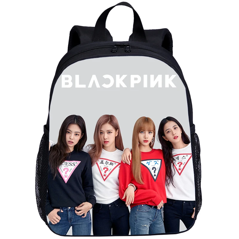 Серый Корейский Kpop BLACKPINK Lisa Rose Детская школьная сумка рюкзаки мини детский рюкзак для хранения школьные рюкзаки для девушек Милая дорожная сумка - Цвет: Серый