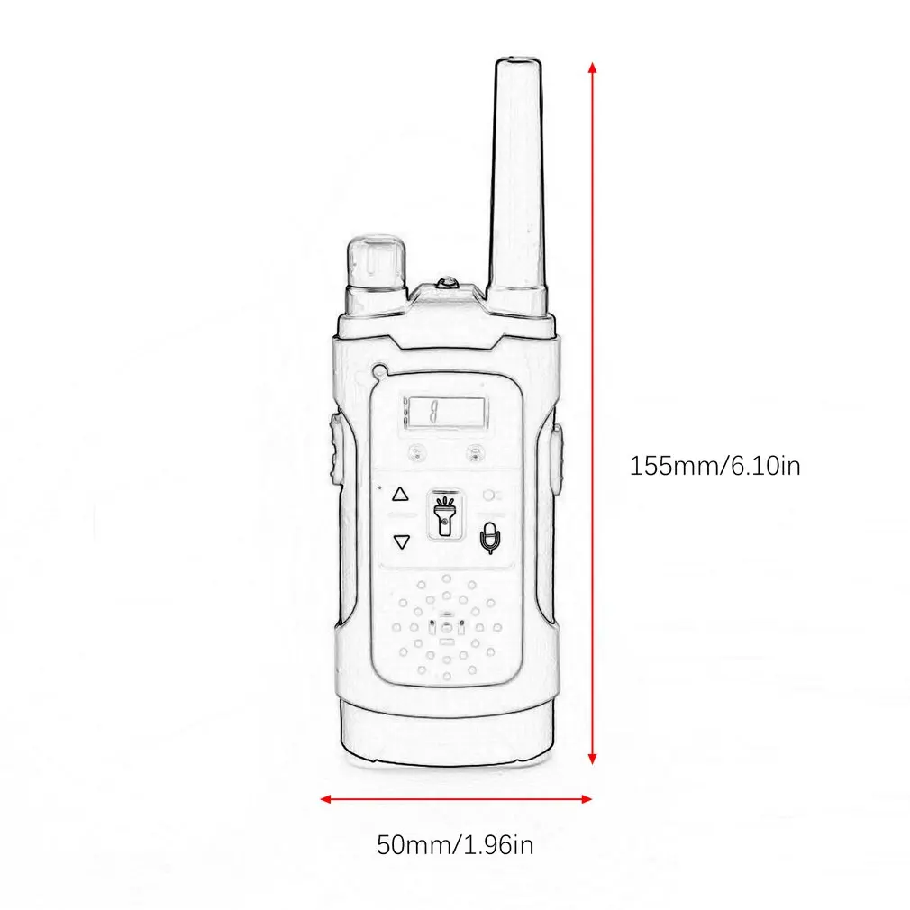 Mini 80-100M Kids Walkie Talkies Toy Child Electronic Radio Voice Interphone Outdoor LCD Display |