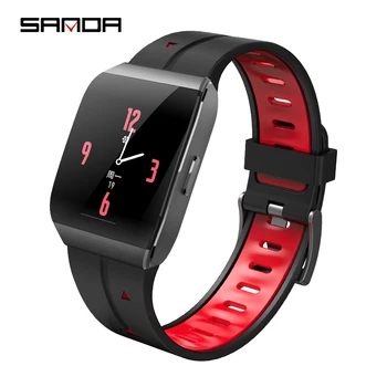 

Sanda X1 Hd Large Display Elder Men Life Assistant New Smart Digital Watch Female Reminder Heart Rate Watches Step Wristwatch
