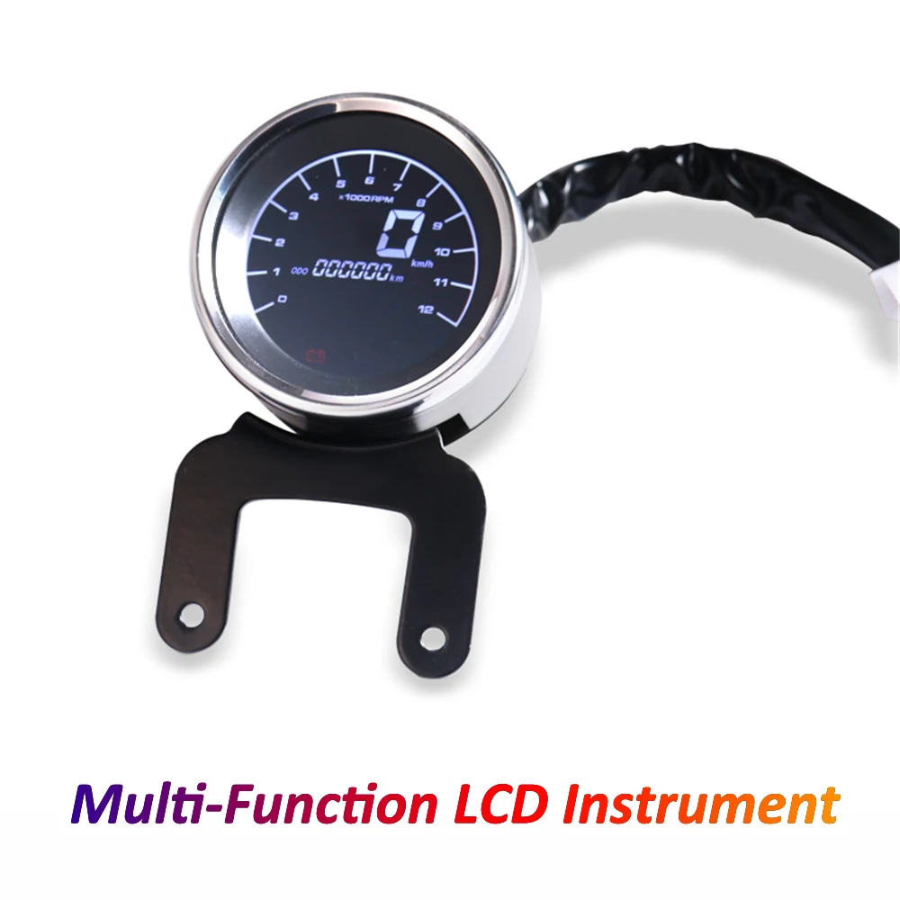 Universal Motorcycle Digital Tachometer Multifunctional Speedometer