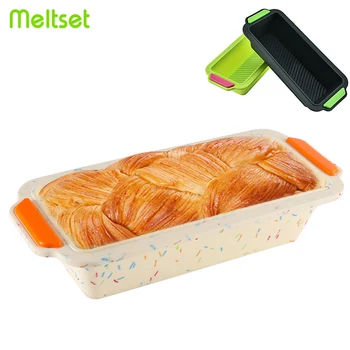 

Cake Baking Mold Silicone Cake Mould Rectangular Toast Bread Mold Box Non-stick Bakeware Baking Pan Kitchen Baking Tools