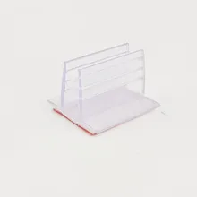 

Plastic Soft Tooth Grip Display Clamp Clip Holder Stand for Advertising Promotion Poster Card with Adhesive Tape on Base 100pcs