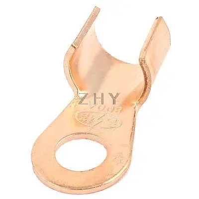 

800A Open Copper Battery Crimp Terminal Wire Lugs 19mm Ring for 5/8" Stud