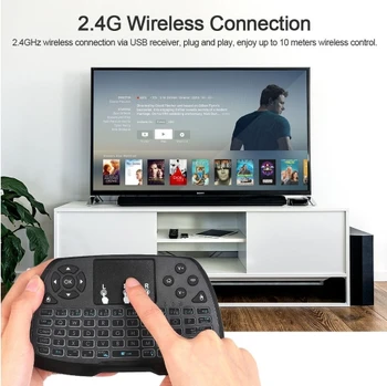 

Mini 4 Colors Backlit 2.4GHz Wireless QWERTY Keyboard For TV Box Android