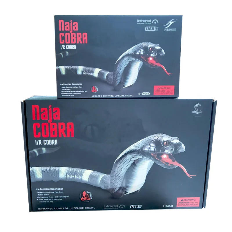 

Funny Toy Electric Trick Infrared Remote Control Cobra Simulated Animal Snake Insect Model Toy