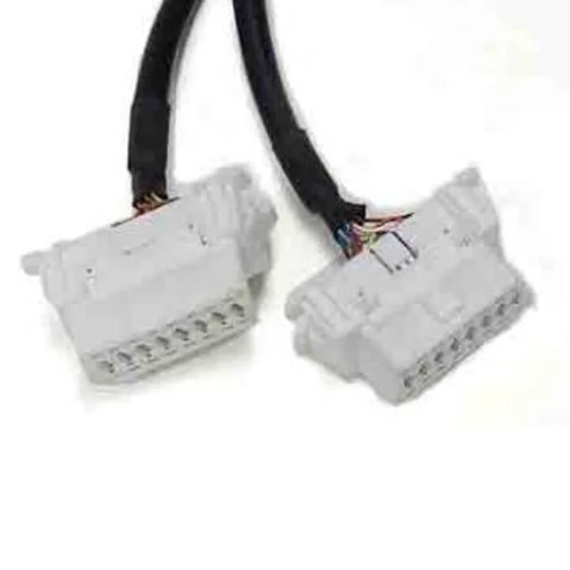44OBDII 1 в 2 OBD2 16Pin OBD 16 Pin кабель ELM327 Мужской и Женский Y сплиттер локоть удлинитель для HUD автомобильный монитор
