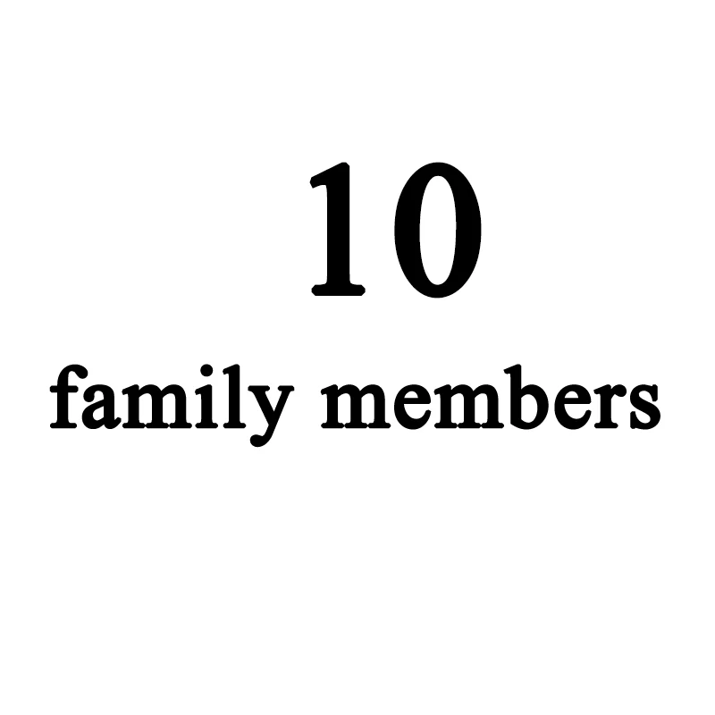 10 family members Модный семейный брелок с гравировкой, семейный именной и именной брелок для домашних животных, держатель для ключей, бирка - Цвет: 10 family members