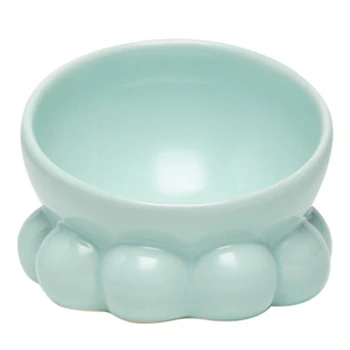 

Animal Series Pet Bowl Octopus Ceramic Cat Food Bowl Bowl Oblique Mouth Protection Spine