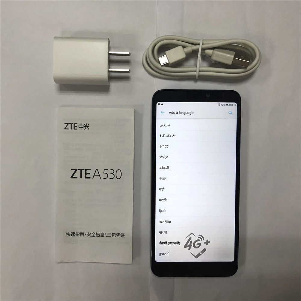 Мобильный телефон zte A530 4G LTE MTK6739 четырехъядерный Android 8,1 5,4" ips 1440X720 2 Гб ram 16 Гб rom мобильный телефон с двумя sim-картами