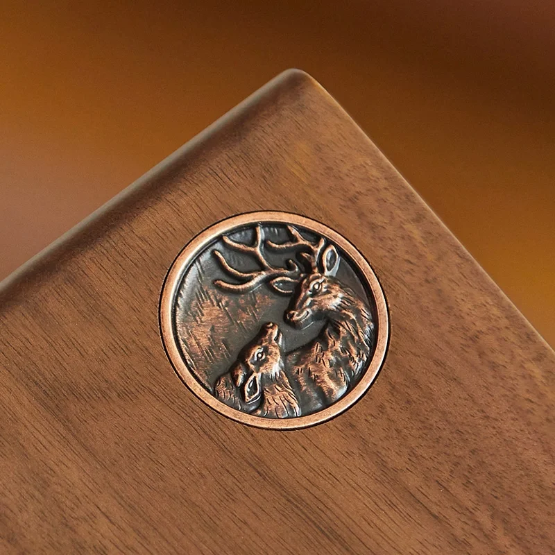 Lockable Black Walnut Wooden Piggy Bank, Money Box, Banknotes Savings Box, Coin Purse 4
