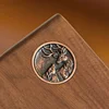 Lockable Black Walnut Wooden Piggy Bank, Money Box, Banknotes Savings Box, Coin Purse 4