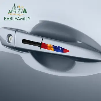

EARLFAMILY 13cm x 7.6cm for CSGO Skin M9 Knife Car Truck Decal Bumper Window DIY Waterproof 3D Custom Printing Vinyl Car Sticker