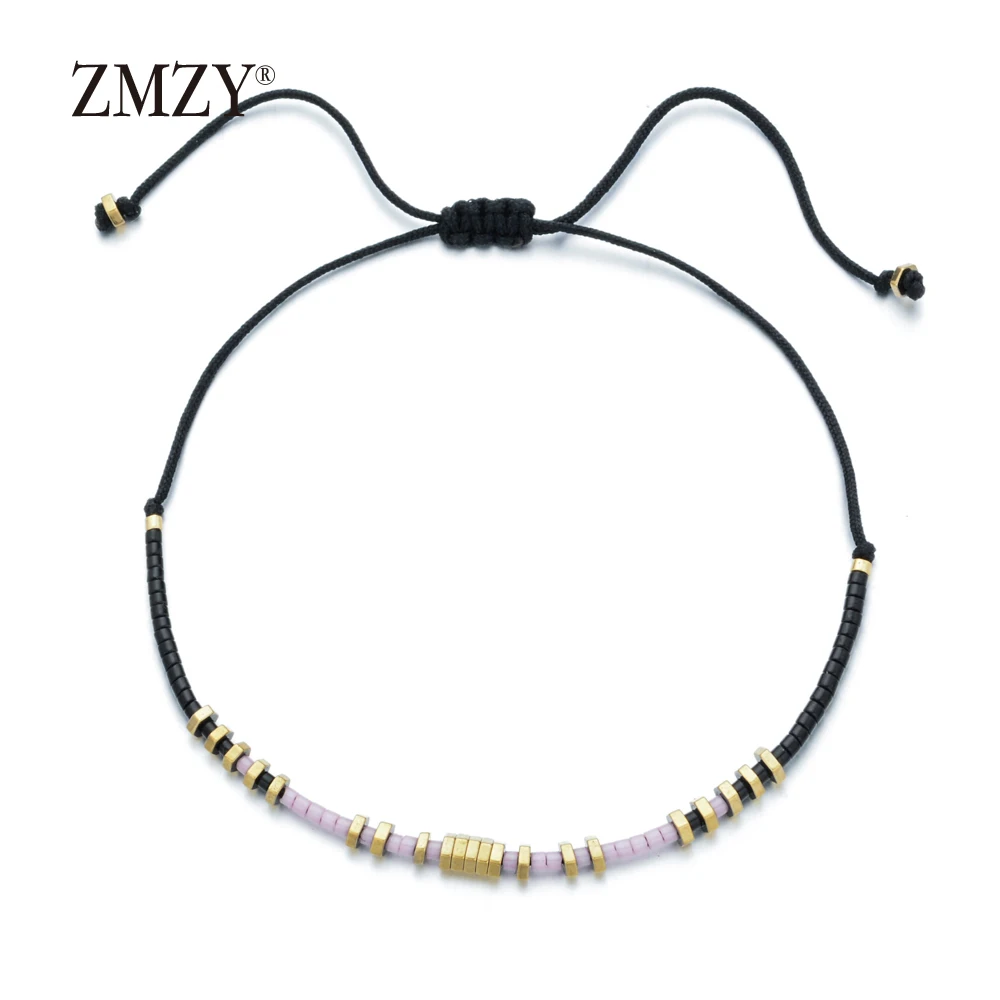 ZMZY Модные Винтажные Boho ручной работы веревка String браслеты дружбы для женщин девушек ювелирные изделия Boho Miyuki бусины браслет подарок