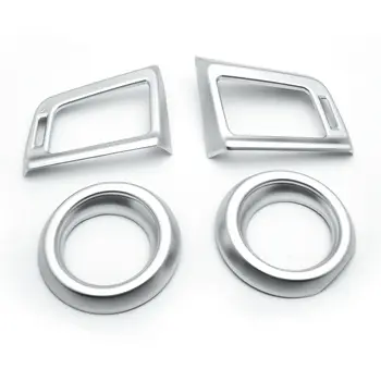 

Replacement Air Vent Outlet Decal Accessories Parts 4 pieces Chrome Silver For Toyota RAV4 2013-18
