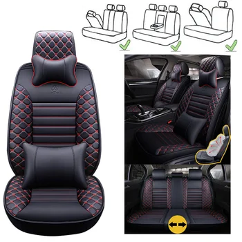 

Universal Car Seat Cover Set PU Leather Car Cushion Auto for Honda Accord 7 8 9 2003-2007 2008 2009 Brv Br-v City 2006 2016 2017