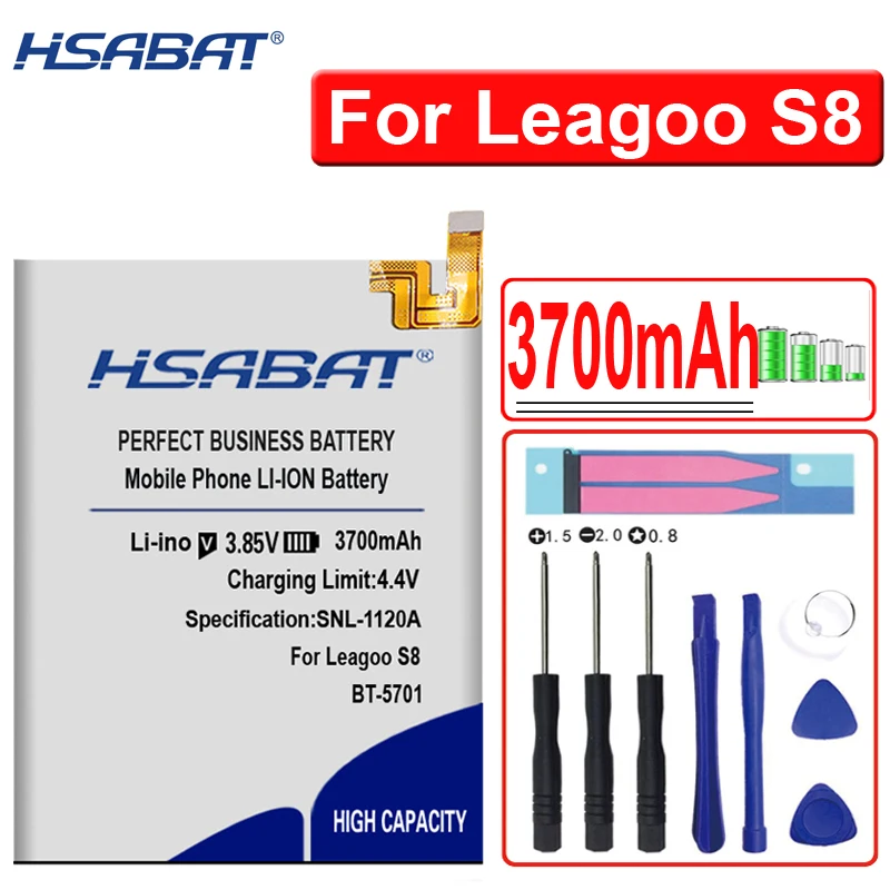HSABAT 3700mAh BT-5701 Аккумулятор для Leagoo S8
