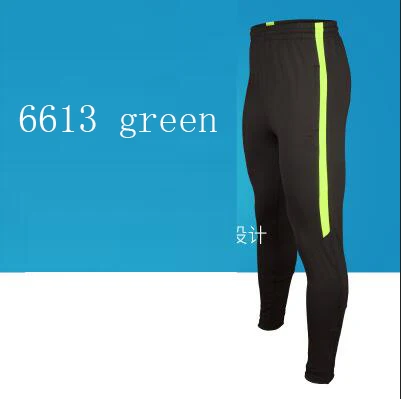 6613 green Мужские футбольные тренировочные длинные штаны подходит для всех сезонов Размер: L-4XL - Цвет: 6613 green