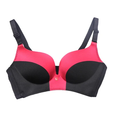Wine Red Сексуальный женский бюстгальтер с эффектом пуш-ап, Цветные Бесшовные бюстгальтеры, нижнее белье, регулируемые сексуальные бюстгальтеры, удобный женский бюстгальтер без косточек - Цвет: Wine Red