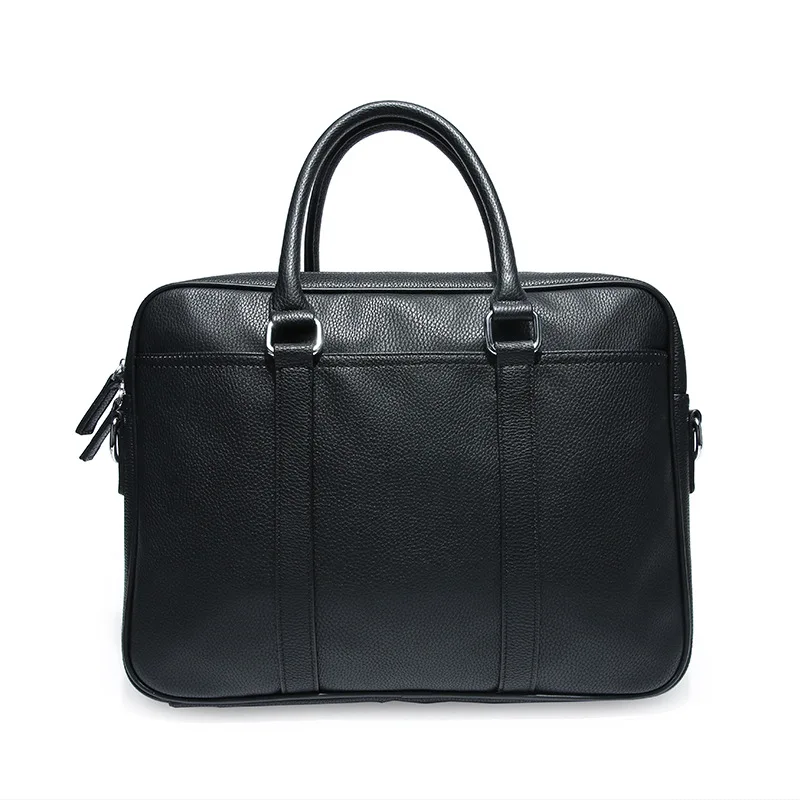 Men's Business Black Casual Bag pu leather Briefcase men's Tote bags High quality male Business large capacity - Цвет: 1