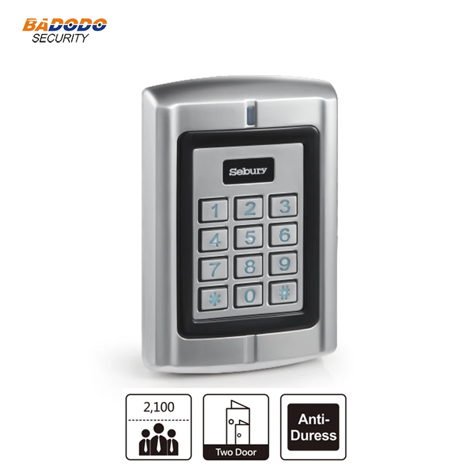 Sebury W4 2000 users Waterproof Metal Standalone access controller reader for two doors High-Security warehouses banks prison - Famidy.com