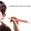 Baby Ear Cleaner Spoon LED Flash Light Ear Wax Curette Picker Visual Children Earpick Eer Wax Dig Remover Nose 2pc siliconespoon 2