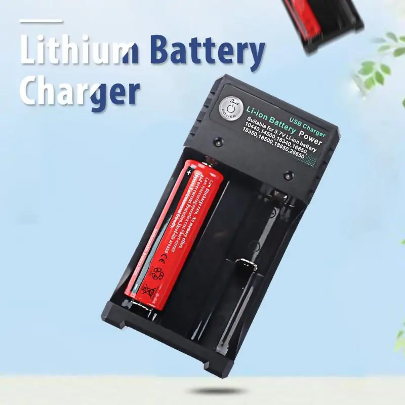 BH-042100-02U Зарядное устройство Usb литиевая батарея зарядное устройство универсальное 2 слота интеллектуальное зарядное устройство для батареи 26650 14500