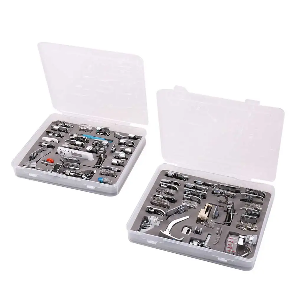 INNE 32/42/52/62pcs/Set Sewing Machine Presser Feet Home Accessories Kit Domestic Tools Multifunction For Brother Singer Parts 6