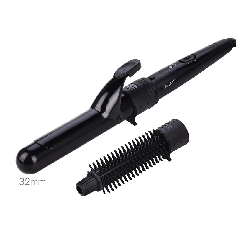 

32mm Curling Iron with Clip for Hair Styler Multifunctional Hair Brushes Comb for Corrugation with Temperature Adjusted 30