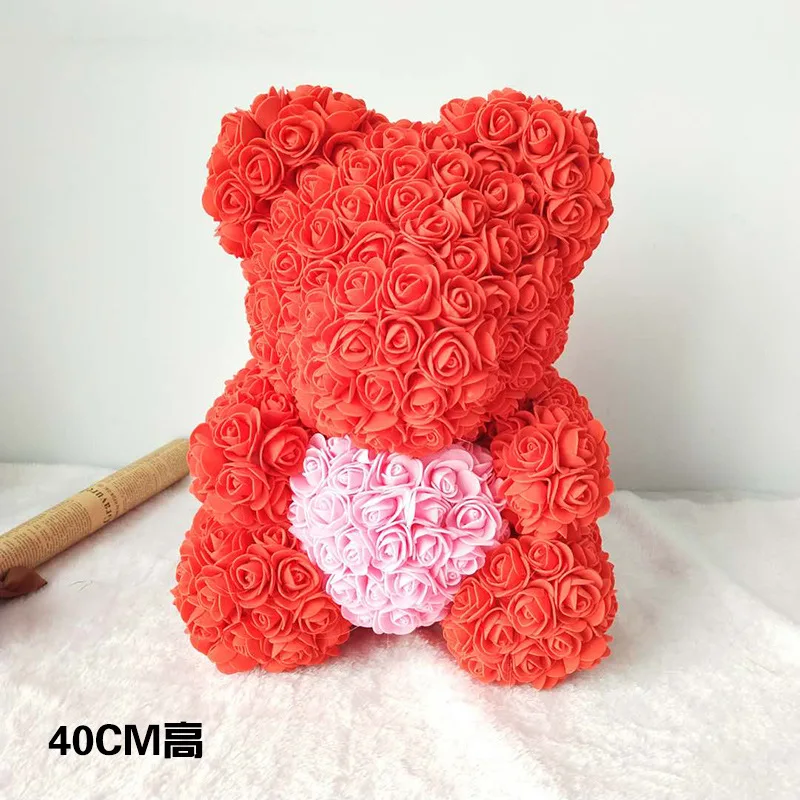 В форме сердца, розовый медведь, объятие 40 см, медведь, праздничный подарок, креативные подарки, товары для дома, сувениры