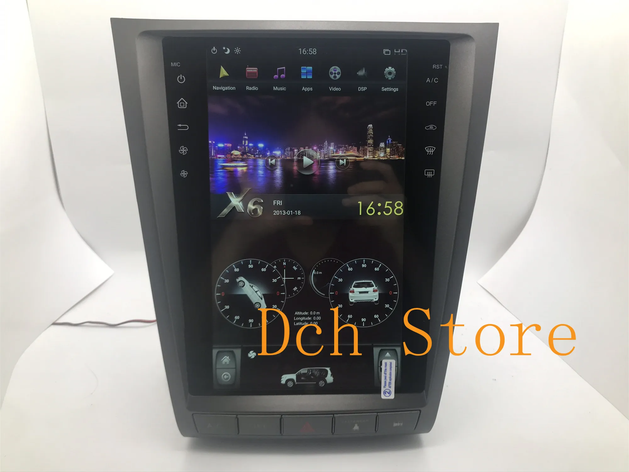 12.1'' tesla style Android 9.0 PX6 Car DVD player GPS Navigation for lexus GS GS300 GS350 GS450 GS460 Radio IPS 2004-2011 best truck gps