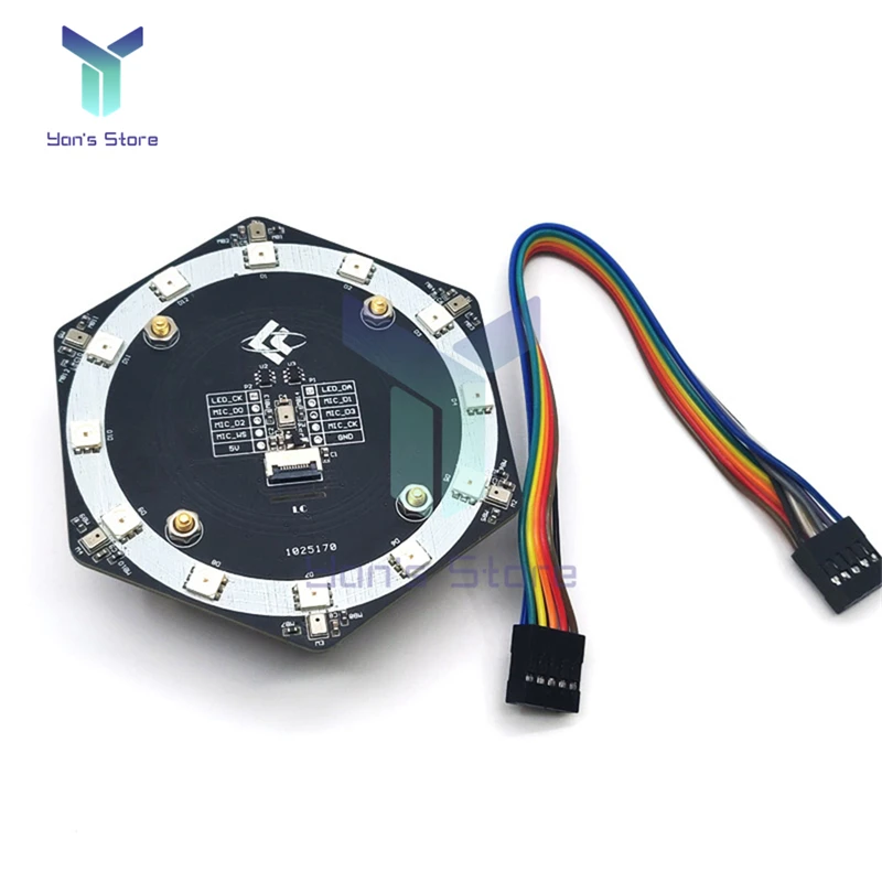6 + 1 MSM261S4030HOR I2S микрофон распознавание речи массив модуль K210 плата светодиодный