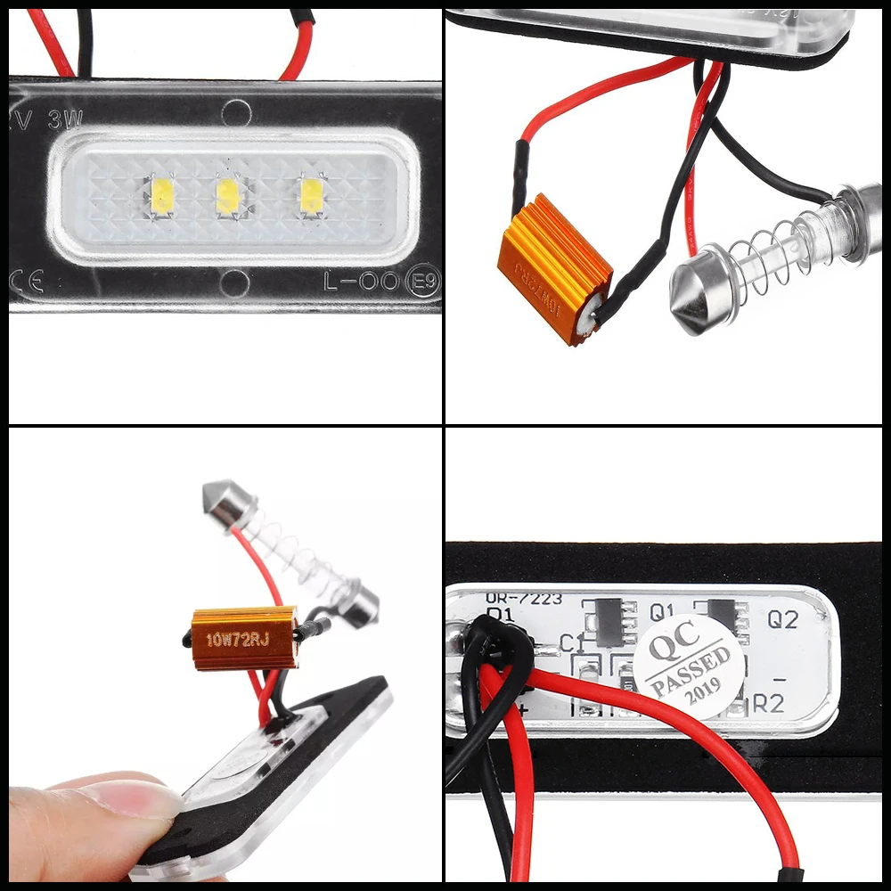 2x 3SMD CAN-bus светодиодный номерной знак светильник для Mercedes-Benz AMG W164 X164 W251 GL350 GL450 GL500 GL550 ML320 ML450 R350