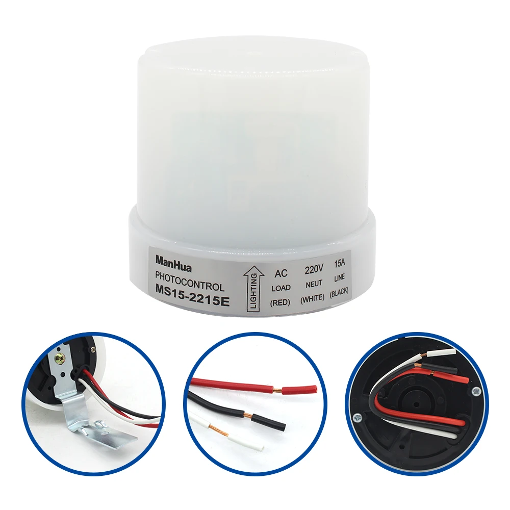 

Rain proof light sensor switch for Led light control electric sensor switch MS15-2215E