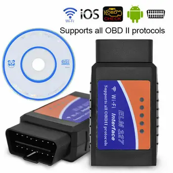 Автомобильный сканер EML327 WIFI OBD2 ELM327 V1.5 WIFI IOS адаптер Сканер для iPhone автомобильный диагностический инструмент OBD 2 ODB II ELM 327 WIFI ODB2 Автомобильный сканер EML327 WIFI OBD2 ELM327 V1.5 WIFI IOS адаптер Сканер для iPhone автомобильный диагностический инструмент OBD 2 ODB II ELM 327 WIFI ODB2