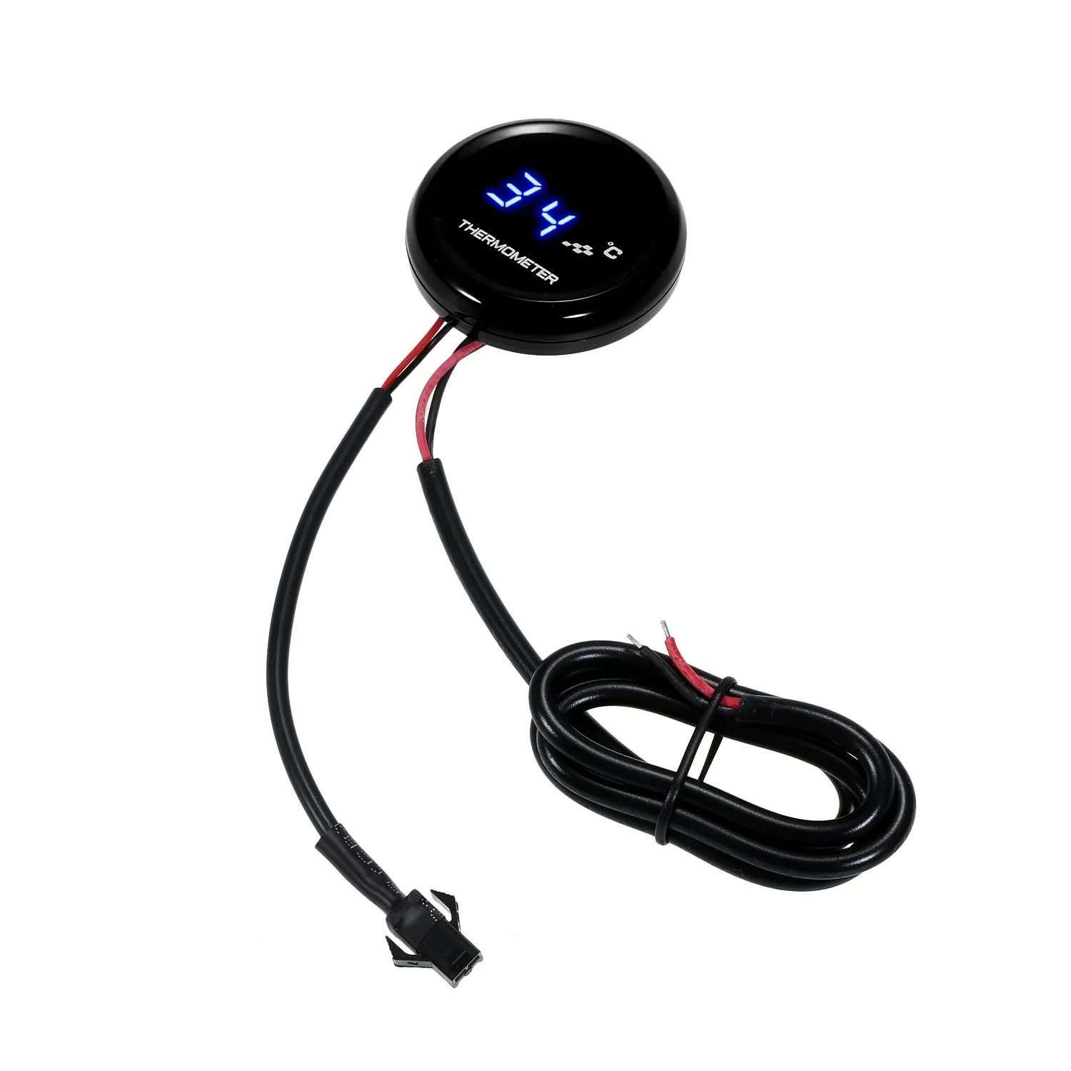 Waterproof Motorcycle Digital Thermometer Engine Temperature Clock