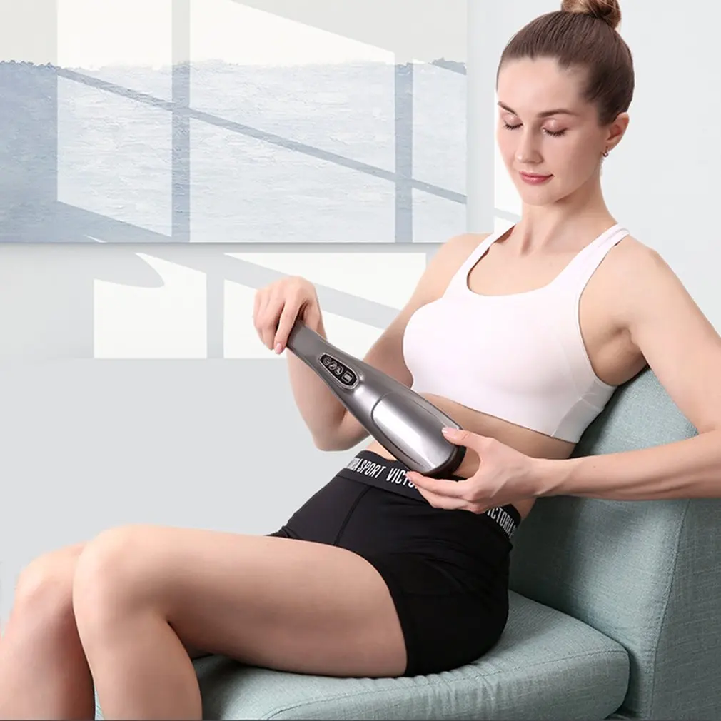 Modos sem Fio Massagem de Tecido para o Músculo Alívio da Dor Handheld Massageador Traseiro Velocidades & 12 Massager Profunda pé Pescoço Corporal 10 21 modos sem fio massager profunda massagem de