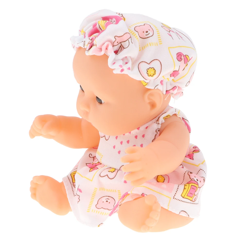 13cm Simulation Baby Doll Soft Body Play Toy Kids Toddler Educational Toy