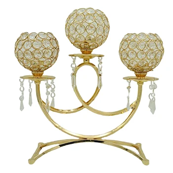 

Hollow Mosaic Glass Candle Holder Candlestick Stand Wedding Home