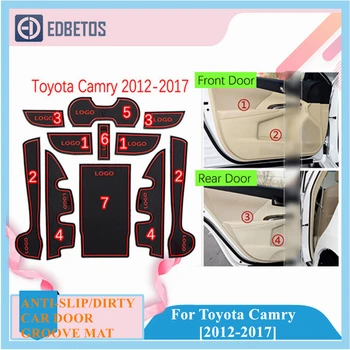 

For Toyota Camry 2012 2013 2014 2015 2016 2017 Rubber Mat Non-slip Interior Cup Pad For Toyota Camry Gate Slot Coaster Mat