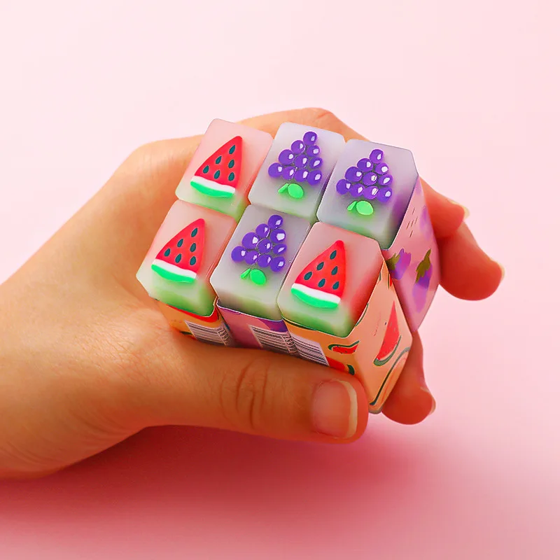 Eraser Cute Kawaii Creative fruit Eraser Rubber Stationery School Supply Novelty Lovely Eraser